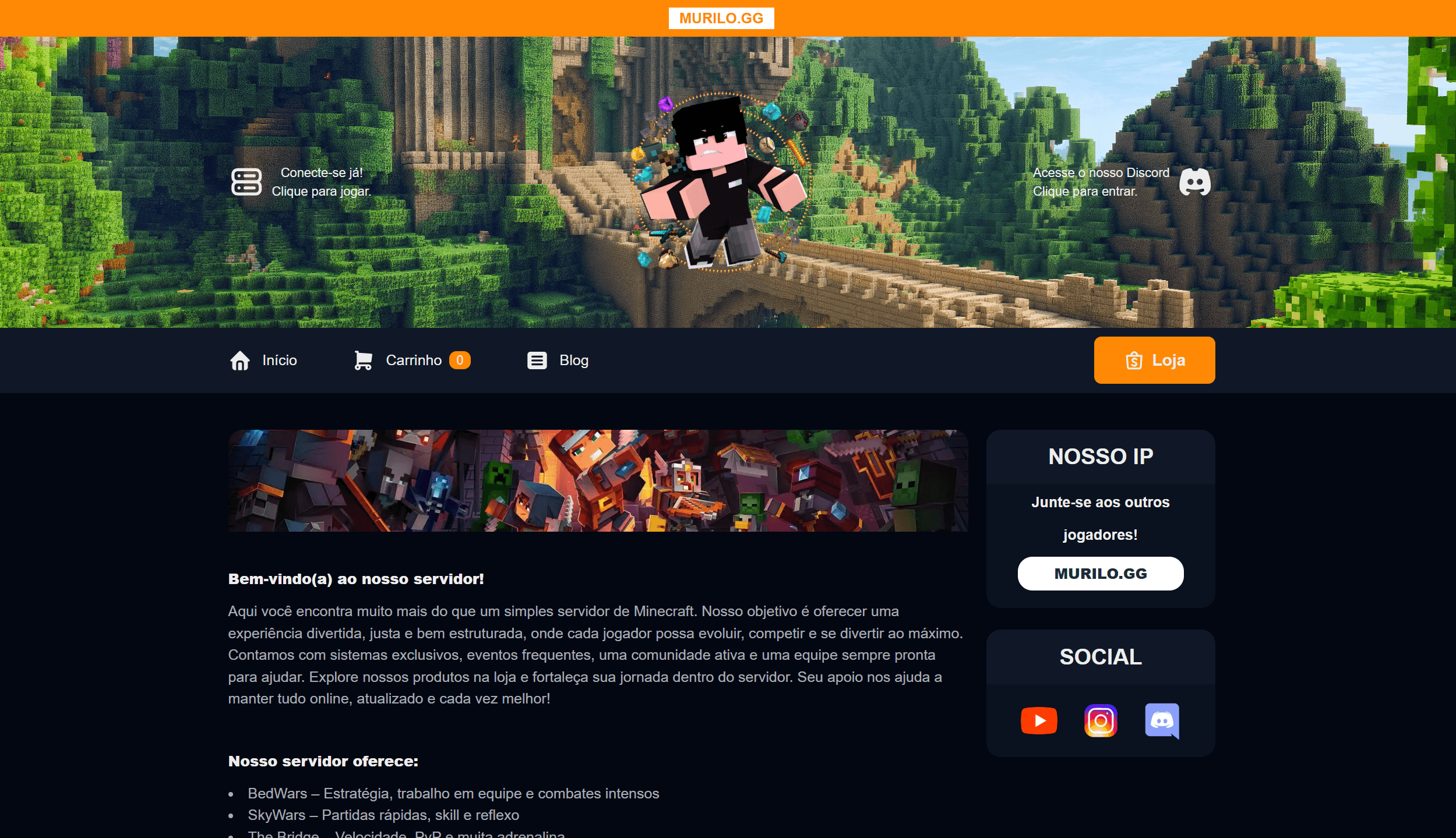 Imagem do projeto MineShop